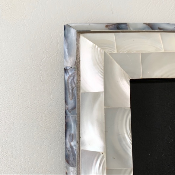 Rare Vintage Brass Mother of Pearl Photo Frame - Picture 2 of 4